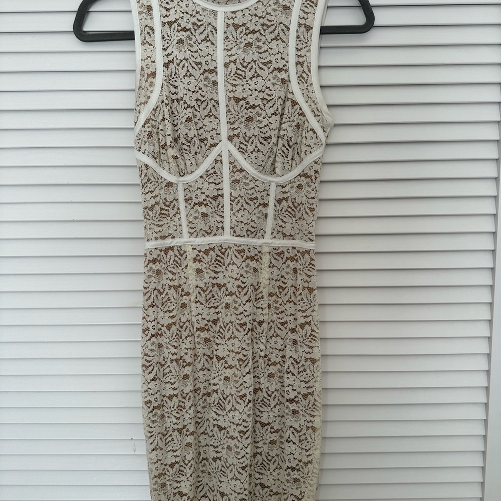 House of CB Lace Midi Dress - Cream